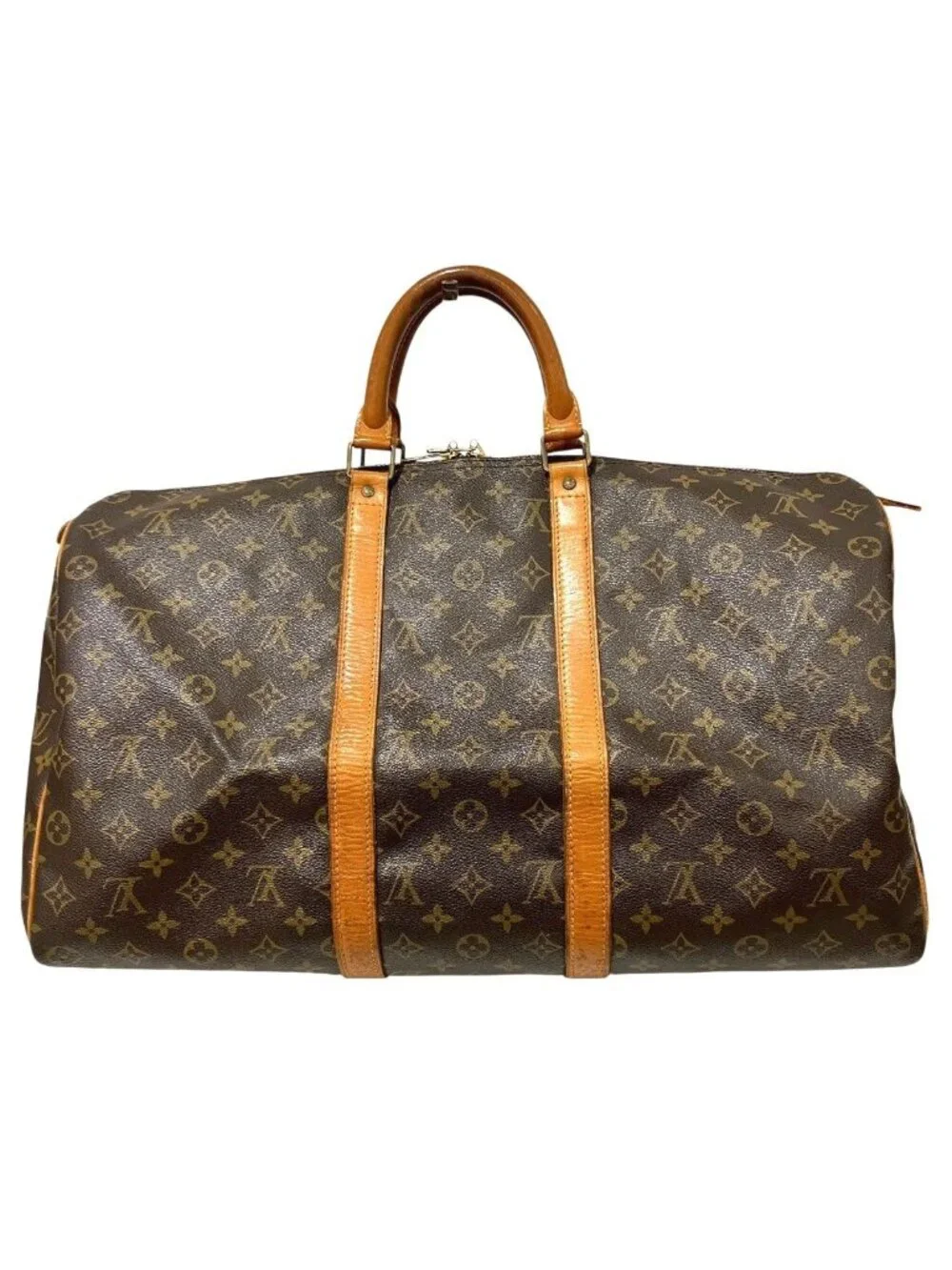 Louis Vuitton Keepall 50 Monogram Boston Bag Canvas